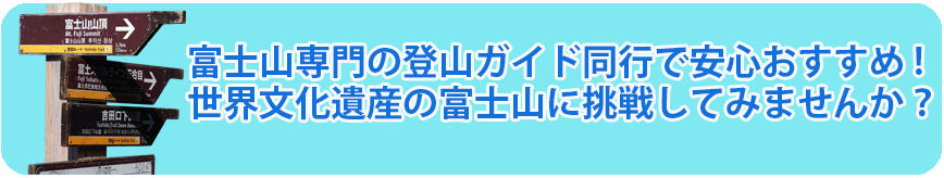 富士山専門ツアーガイド付プラン